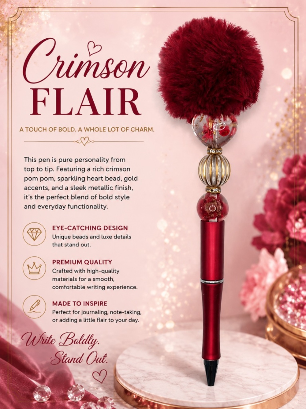 Crimson Flair Pen